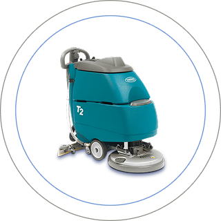 Поломоечная машина Tennant с неисправностями.